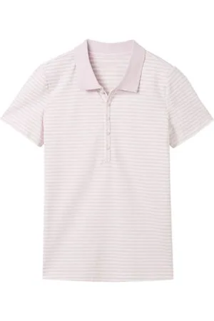 TOM TAILOR Damen Gestreiftes Poloshirt