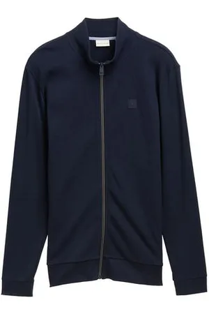 TOM TAILOR Herren Light Sweatjacke mit Stehkragen