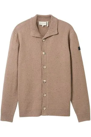 TOM TAILOR Herren Strickjacke mit Knopfleiste