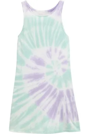 TOM TAILOR Mädchen Jersey Mini-Kleid im Batik-Look