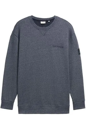 TOM TAILOR Herren Plus Size - Sweatshirt mit Logo-Details