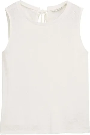 TOM TAILOR Damen Loose Fit Top mit Waffelstruktur