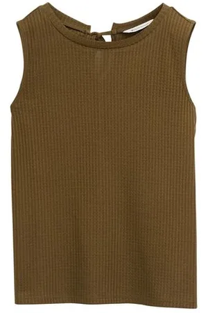 TOM TAILOR Damen Loose Fit Top mit Waffelstruktur