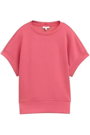 TOM TAILOR Damen Sweatshirt aus Scuba