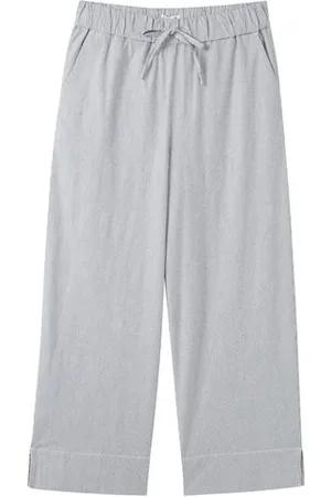 TOM TAILOR Damen Gestreifte Hose mit Bio-Baumwolle