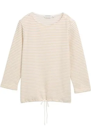 TOM TAILOR Damen Langarmshirt mit Knopf-Details