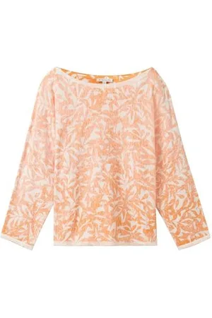 TOM TAILOR Damen Strickpullover mit Print