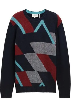 TOM TAILOR Herren Gemusterter Strickpullover