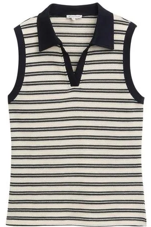 TOM TAILOR Damen Stricktop mit Polokragen