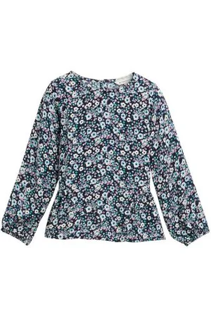 TOM TAILOR Mädchen Volant-Bluse mit Allover-Print