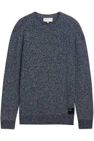 TOM TAILOR Herren Strickpullover in Melange Optik