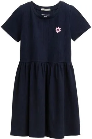 TOM TAILOR Mädchen Mini-Kleid mit Rippstruktur