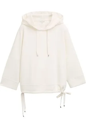 TOM TAILOR Damen Hoodie Sweatshirt aus Scuba