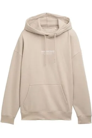 TOM TAILOR Herren Relaxed Hoodie mit Logo-Print