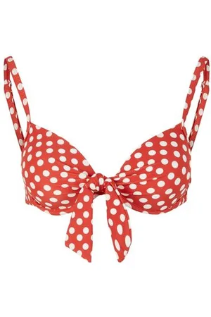 TOM TAILOR Damen Gepunktetes Push-Up Bikinitop