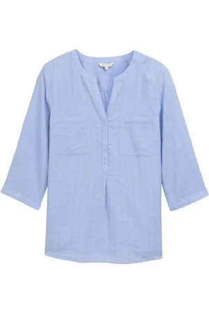 TOM TAILOR Damen Plus Size - Bluse mit Brusttaschen