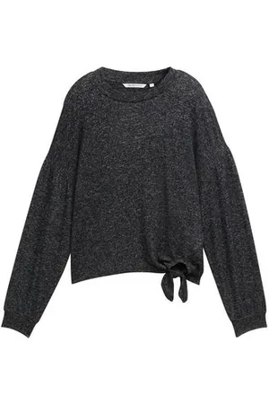 TOM TAILOR Damen Langarmshirt mit Knotendetail