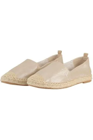 TOM TAILOR Damen Flache Espadrilles in Glanz-Optik