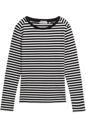 TOM TAILOR Damen Langarmshirt mit Streifenmuster