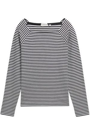TOM TAILOR Damen Langarmshirt mit Streifenmuster