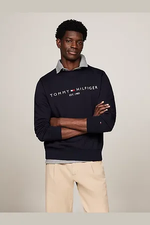 Tommy Hilfiger Rundhals-Sweatshirt mit Logo-Stickerei
