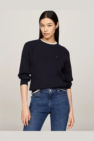 Tommy Hilfiger Relaxed Fit Pullover mit Mini-Zopfstrickmuster