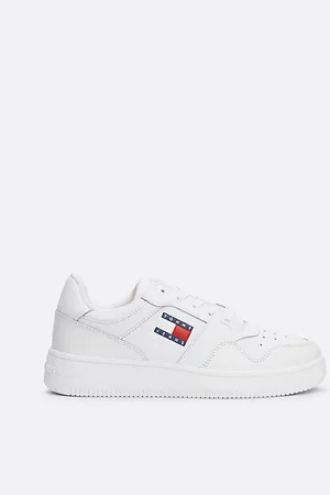 Tommy Hilfiger Basketball-Sneaker aus Leder im Retro-Stil