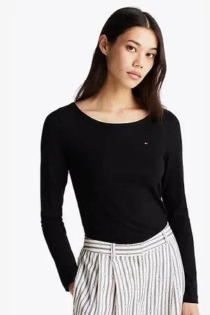Tommy Hilfiger Geripptes Slim Fit Langarmshirt