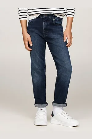 Tommy Hilfiger Schwarze Straight Leg Skater-Jeans