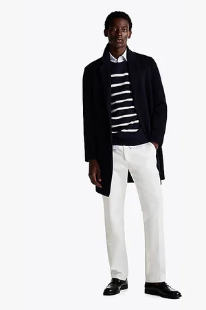 Tommy Hilfiger Smart Casual Mantel mit hohem Wollanteil