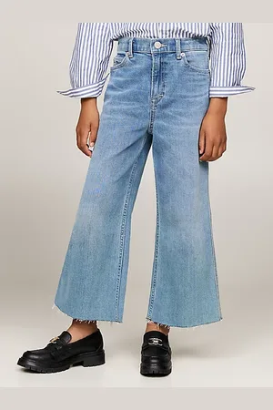 Tommy Hilfiger Knöchellange Jeans mit weitem Bein und Fade-Effekt
