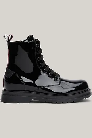 Tommy Hilfiger Lace-up Stiefelette mit Lack-Finish