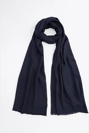 Tommy Hilfiger Jacquard-Schal mit TH-Monogramm und Fransen