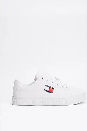 Tommy Hilfiger Sneaker mit geprägtem Logo und Leder