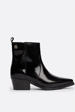 Tommy Hilfiger Cowboy-Stiefelette aus Leder