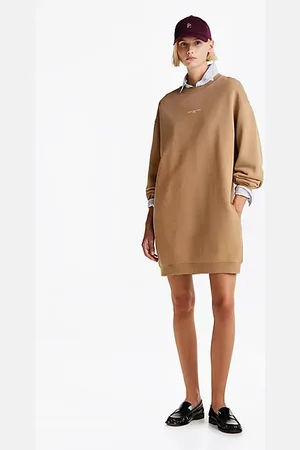Tommy Hilfiger Geripptes Slim Fit Bodycon-Midi-Kleid