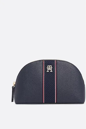 Tommy Hilfiger Kuppelförmiger genarbter Kulturbeutel