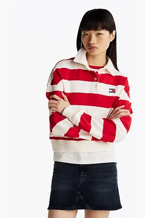 Tommy Hilfiger Boxy Fit Sweatshirt mit Polokragen