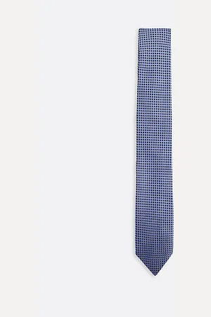Tommy Hilfiger Krawatte aus reiner Seide mit Mikro-Webmuster