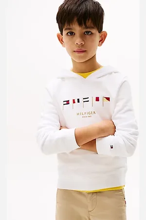 Tommy Hilfiger Hoodie mit Flaggen-Stickereien