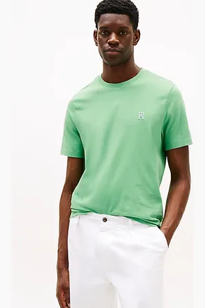 Tommy Hilfiger T-Shirt mit Kontrast-Monogramm-Stickerei