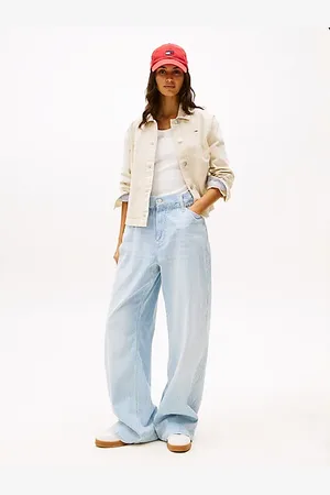 Tommy Hilfiger Loose Straight Leg Jeans mit Paperbag-Bund