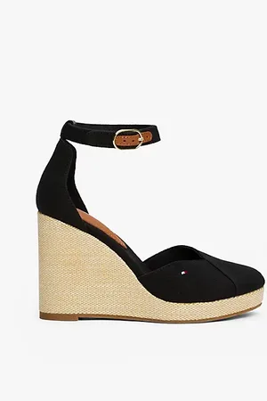 Tommy Hilfiger Espadrille mit Keilabsatz und Knöchelriemen