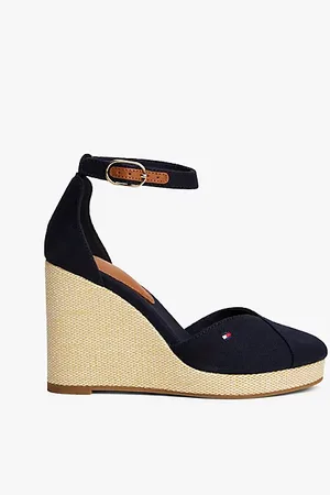 Tommy Hilfiger Espadrille mit Keilabsatz und Knöchelriemen