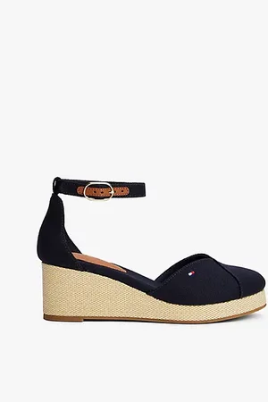 Tommy Hilfiger Canvas-Sandale mit Espadrille-Keilabsatz