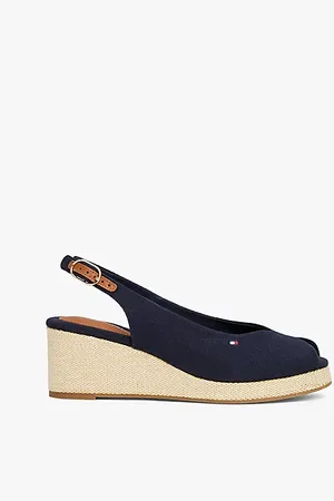 Tommy Hilfiger Slingback-Espadrille aus Canvas mit Keilabsatz