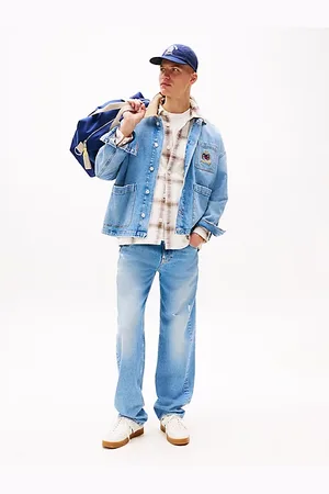 Tommy Hilfiger Loose Fit Jeans mit Wappen-Stickerei