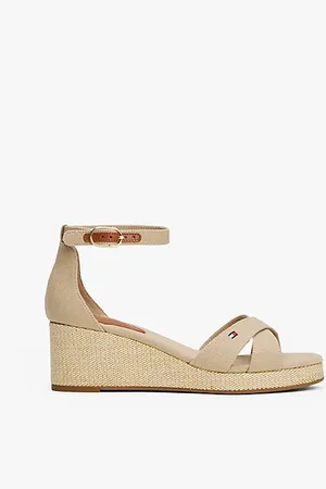 Tommy Hilfiger Keilabsatz-Espadrille mit überkreuzten Riemen