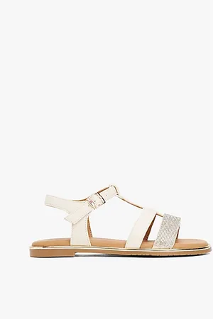 Tommy Hilfiger Sandale mit strukturiertem Metallic-Zehenriemen