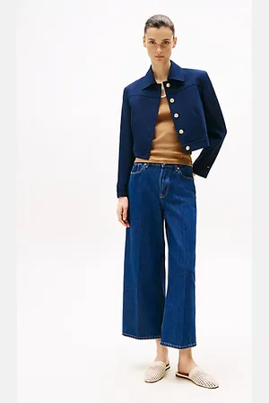 Tommy Hilfiger Knöchellange Jeans mit weitem Bein und hohem Bund